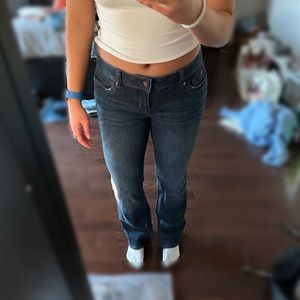 Simply Vera Vera Wang Low Rise Flare Jeans